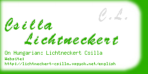 csilla lichtneckert business card